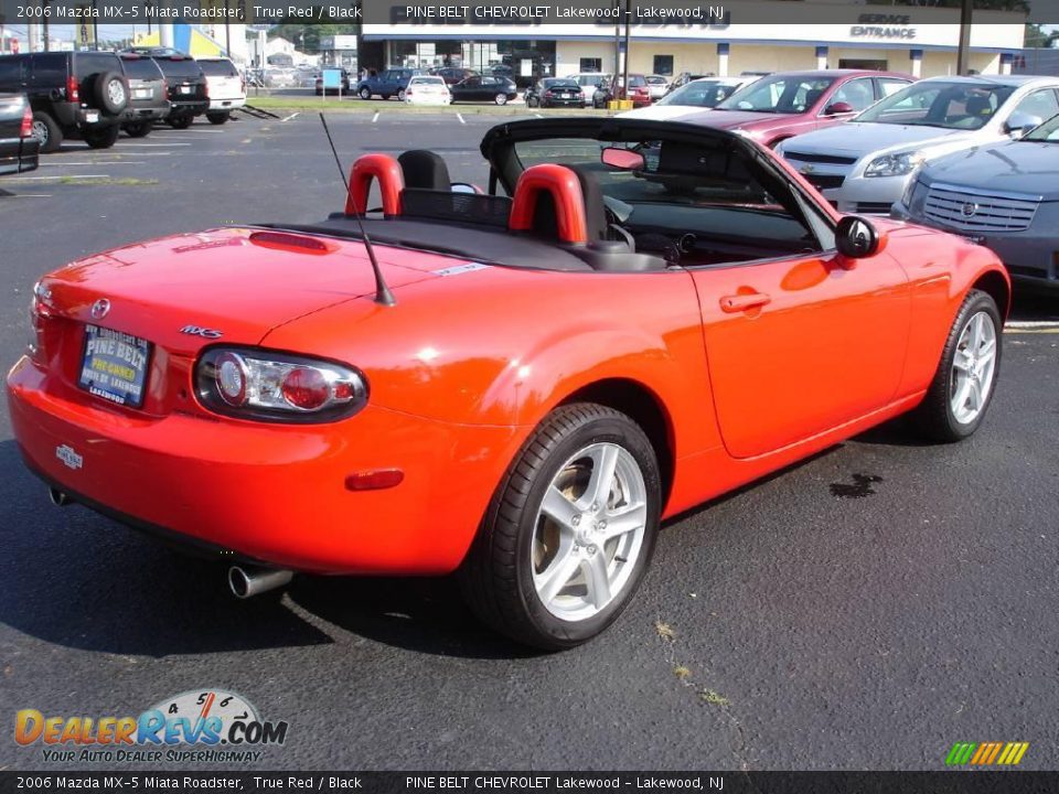 2006 Mazda MX-5 Miata Roadster True Red / Black Photo #6