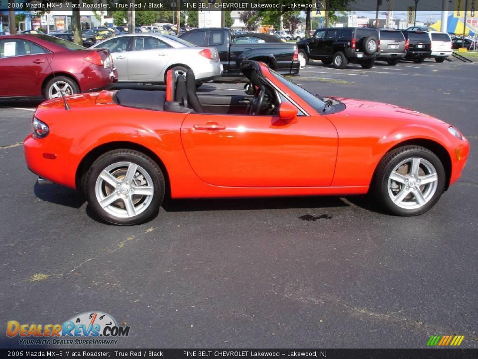2006 Mazda MX-5 Miata Roadster True Red / Black Photo #7