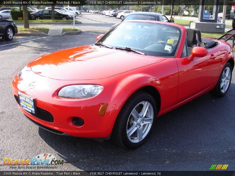 2006 Mazda MX-5 Miata Roadster True Red / Black Photo #8