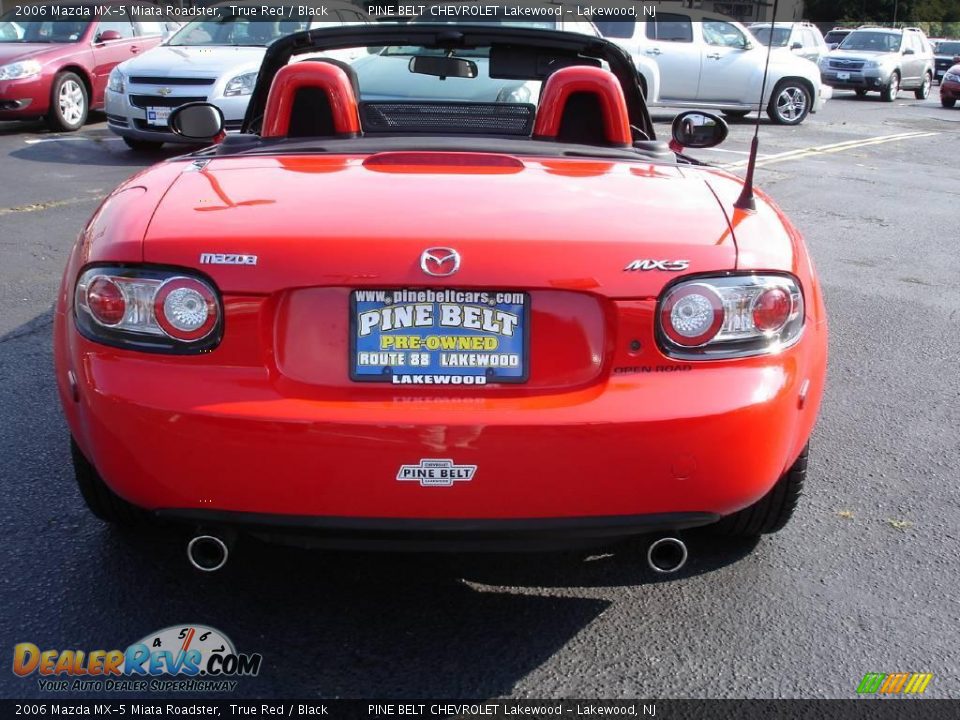 2006 Mazda MX-5 Miata Roadster True Red / Black Photo #10