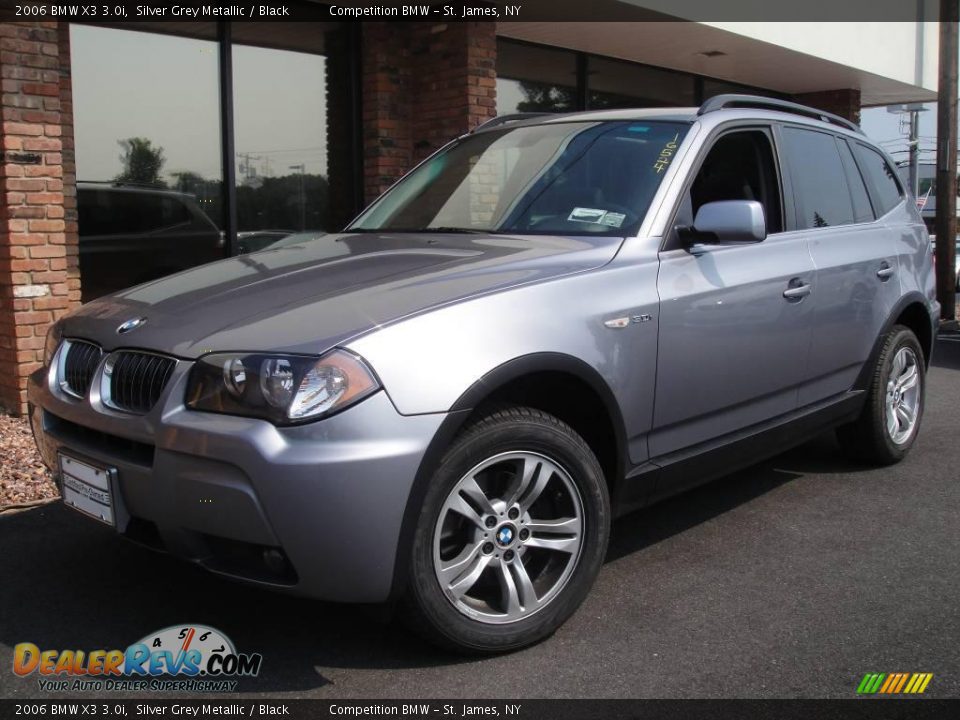 2006 BMW X3 3.0i Silver Grey Metallic / Black Photo #1