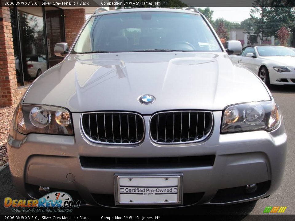 2006 BMW X3 3.0i Silver Grey Metallic / Black Photo #2