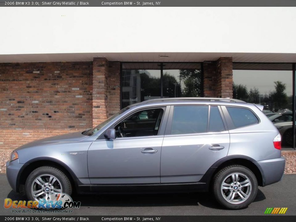 2006 BMW X3 3.0i Silver Grey Metallic / Black Photo #3
