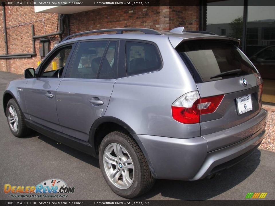2006 BMW X3 3.0i Silver Grey Metallic / Black Photo #4