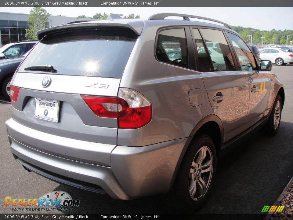 2006 BMW X3 3.0i Silver Grey Metallic / Black Photo #6