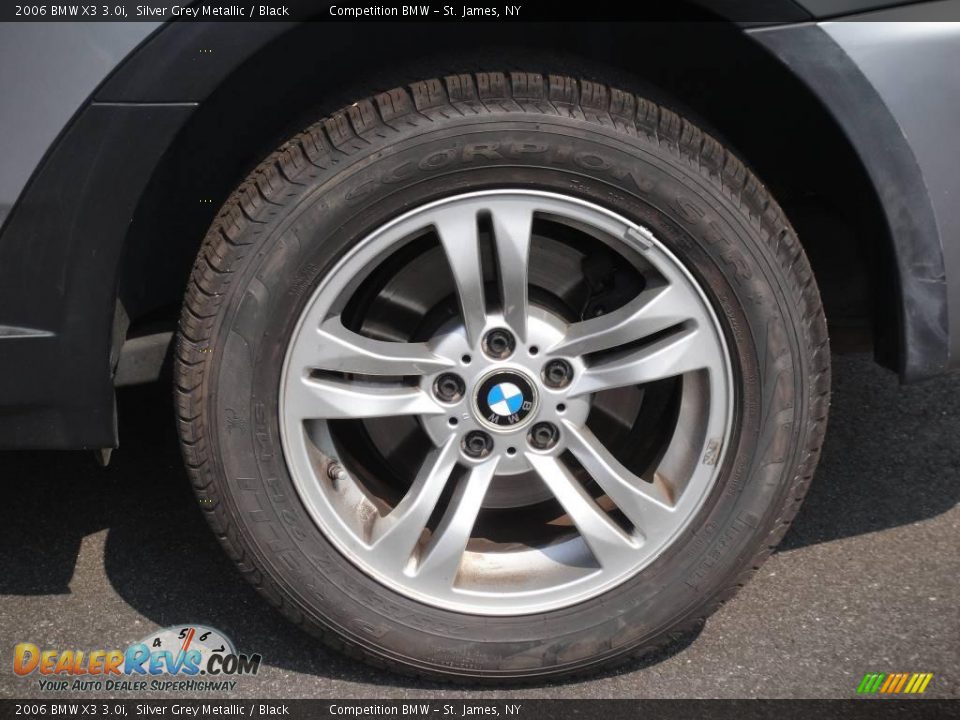 2006 BMW X3 3.0i Silver Grey Metallic / Black Photo #7