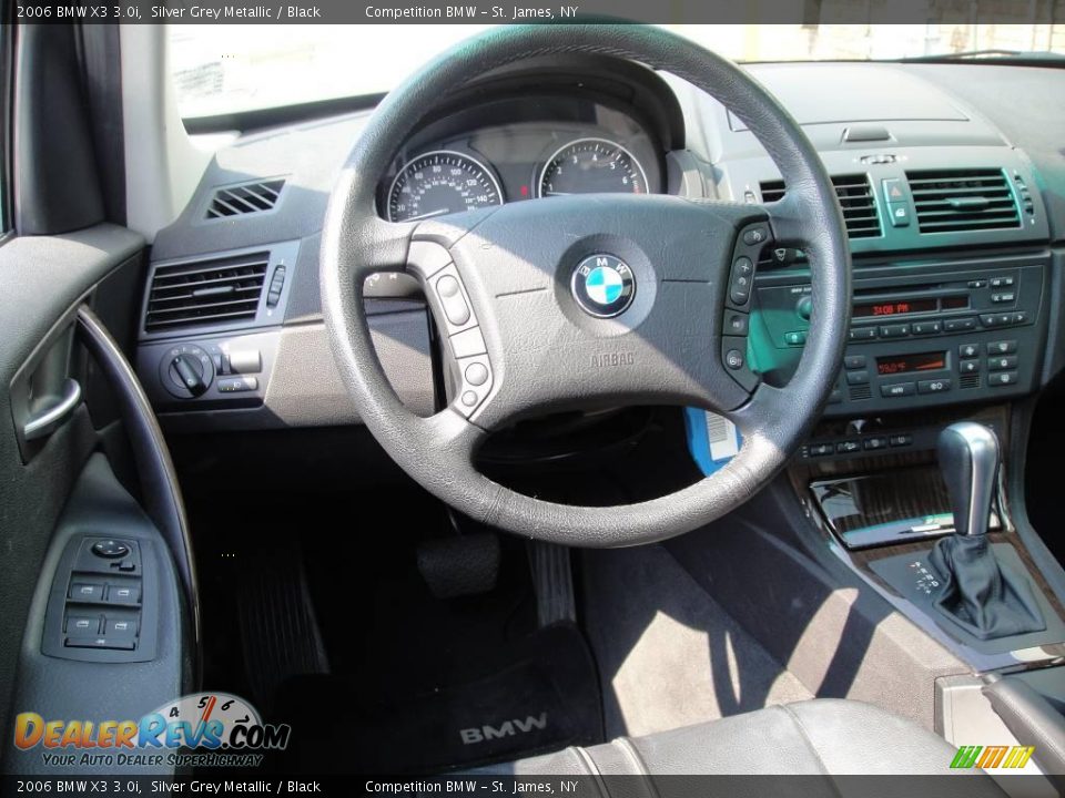 2006 BMW X3 3.0i Silver Grey Metallic / Black Photo #11