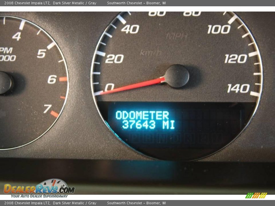 2008 Chevrolet Impala LTZ Dark Silver Metallic / Gray Photo #7