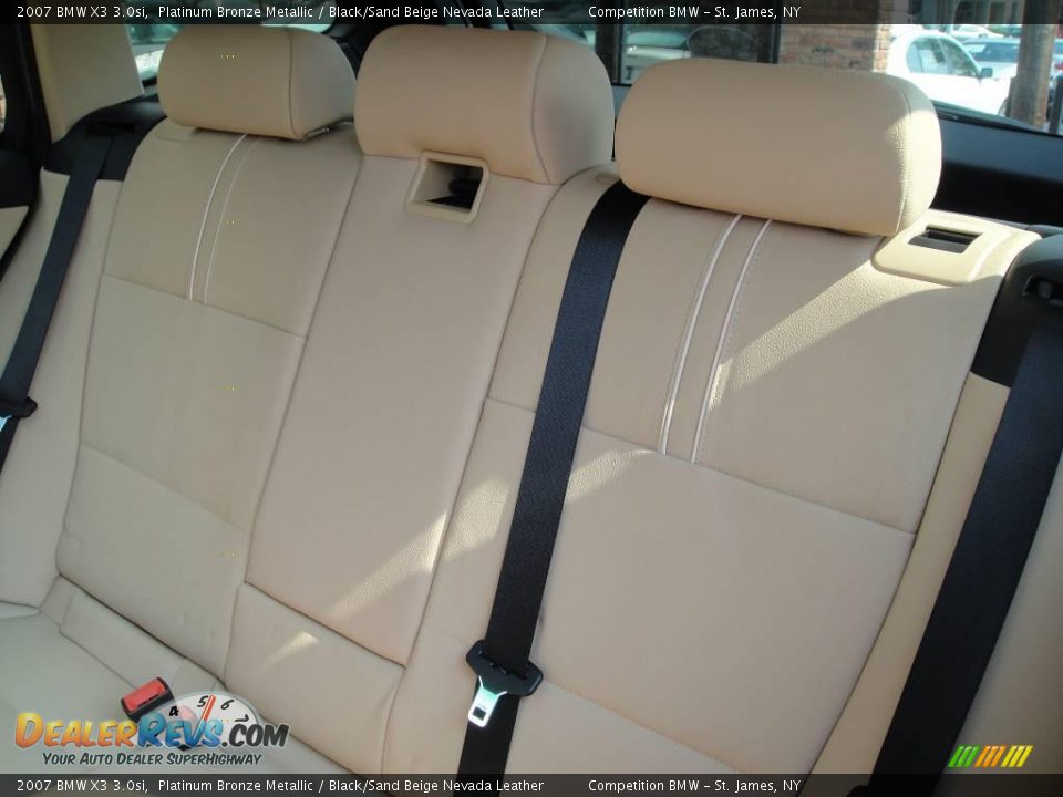 2007 BMW X3 3.0si Platinum Bronze Metallic / Black/Sand Beige Nevada Leather Photo #12