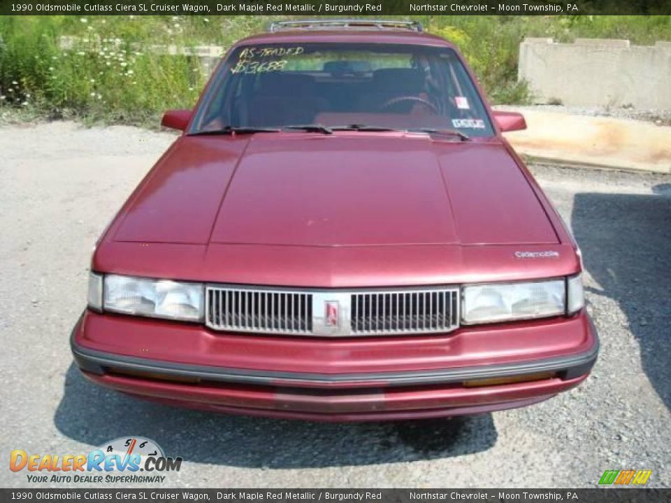 1990 Oldsmobile Cutlass Ciera SL Cruiser Wagon Dark Maple Red Metallic / Burgundy Red Photo #5