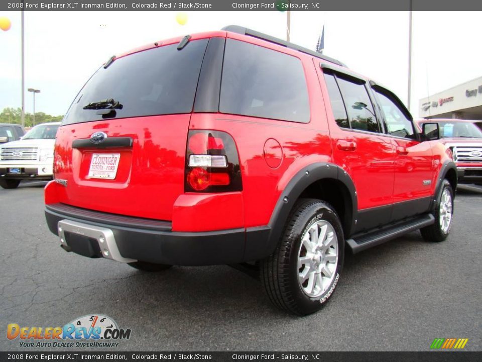 2008 Ford Explorer XLT Ironman Edition Colorado Red / Black/Stone Photo #3