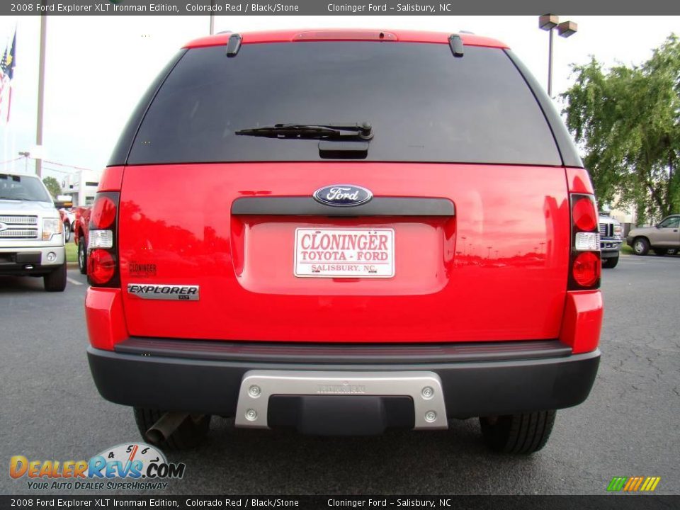 2008 Ford Explorer XLT Ironman Edition Colorado Red / Black/Stone Photo #4