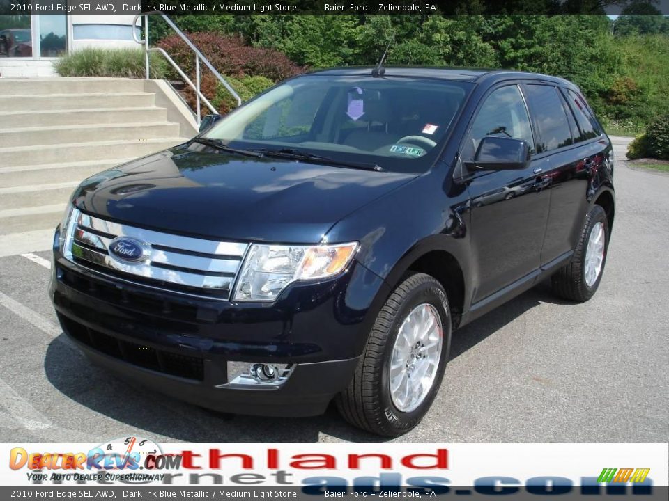 2010 Ford Edge SEL AWD Dark Ink Blue Metallic / Medium Light Stone Photo #2