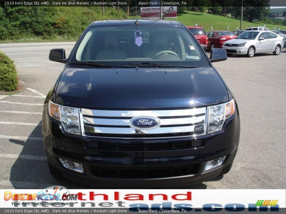 2010 Ford Edge SEL AWD Dark Ink Blue Metallic / Medium Light Stone Photo #3