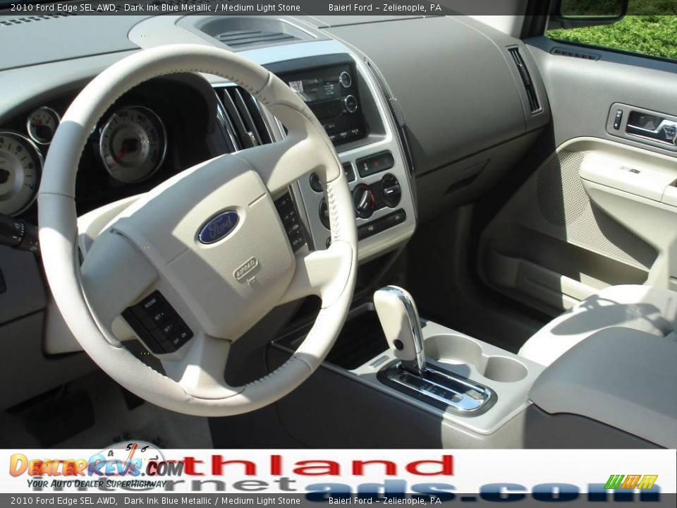 2010 Ford Edge SEL AWD Dark Ink Blue Metallic / Medium Light Stone Photo #10