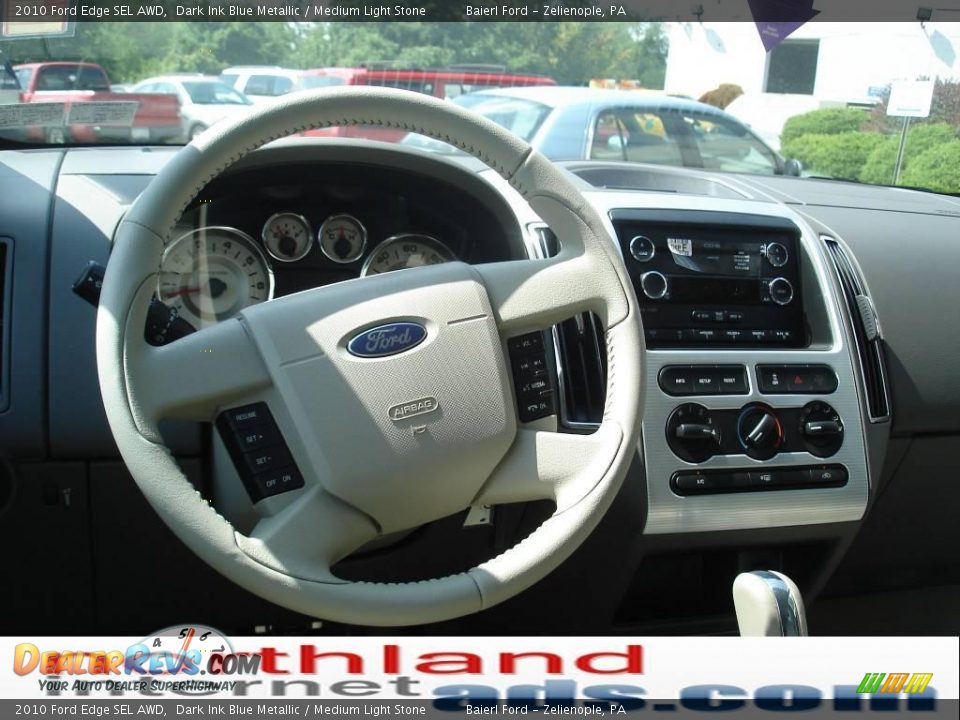 2010 Ford Edge SEL AWD Dark Ink Blue Metallic / Medium Light Stone Photo #14