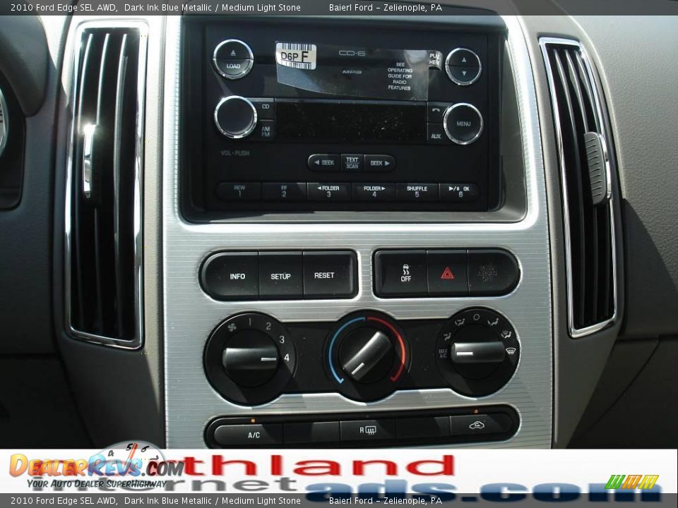 2010 Ford Edge SEL AWD Dark Ink Blue Metallic / Medium Light Stone Photo #17
