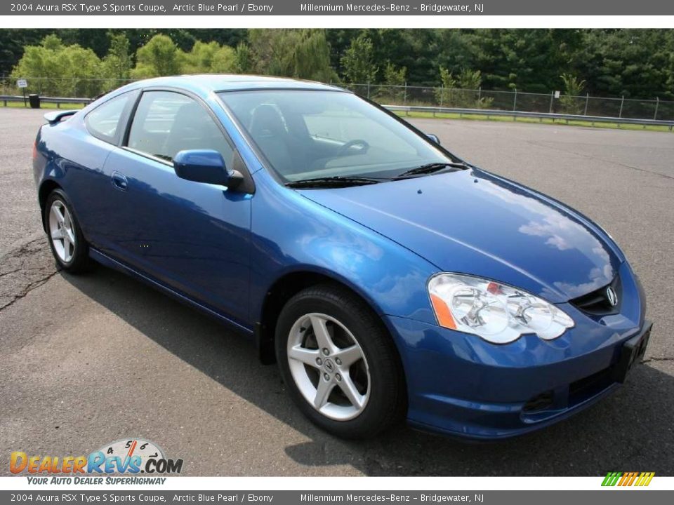 2004 Acura RSX Type S Sports Coupe Arctic Blue Pearl / Ebony Photo #3