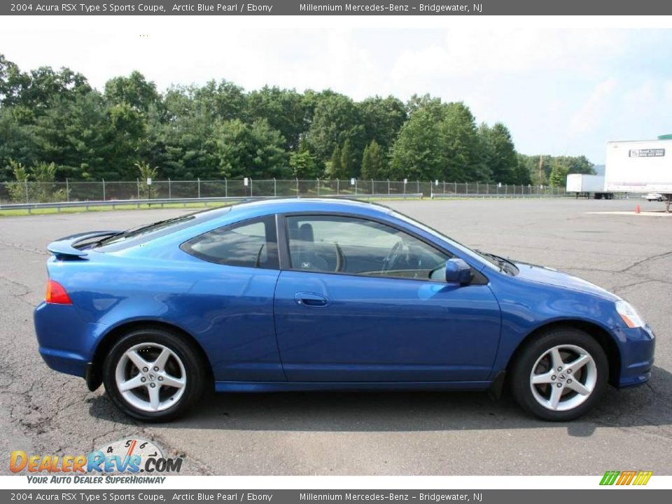 2004 Acura RSX Type S Sports Coupe Arctic Blue Pearl / Ebony Photo #4