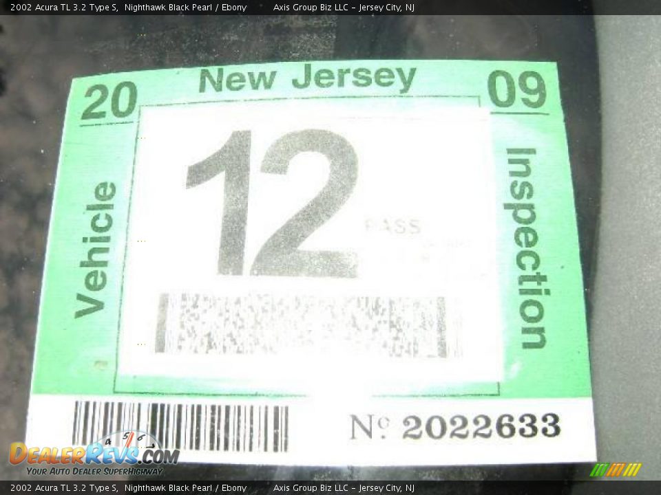 2002 Acura TL 3.2 Type S Nighthawk Black Pearl / Ebony Photo #23