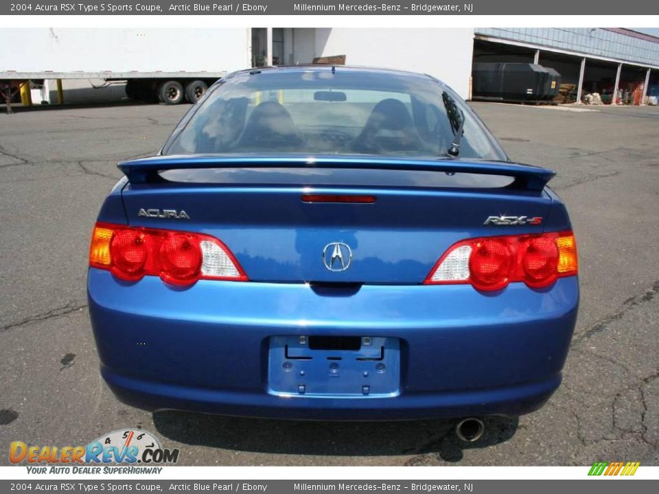 2004 Acura RSX Type S Sports Coupe Arctic Blue Pearl / Ebony Photo #6