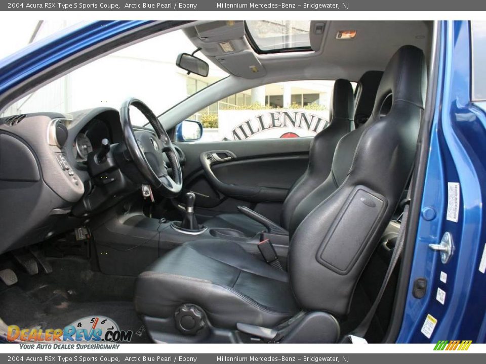 2004 Acura RSX Type S Sports Coupe Arctic Blue Pearl / Ebony Photo #10