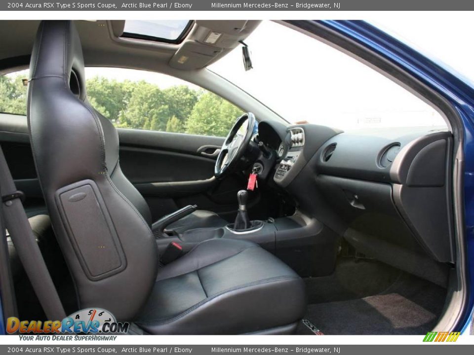 2004 Acura RSX Type S Sports Coupe Arctic Blue Pearl / Ebony Photo #11