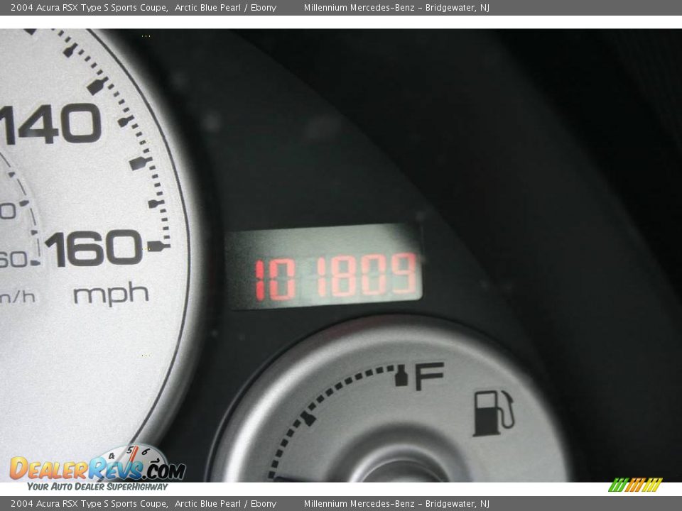 2004 Acura RSX Type S Sports Coupe Arctic Blue Pearl / Ebony Photo #14