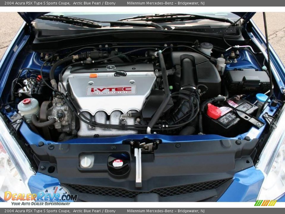 2004 Acura RSX Type S Sports Coupe Arctic Blue Pearl / Ebony Photo #20