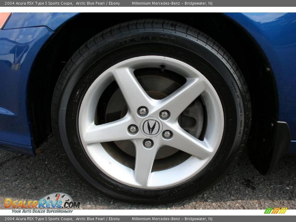 2004 Acura RSX Type S Sports Coupe Arctic Blue Pearl / Ebony Photo #22