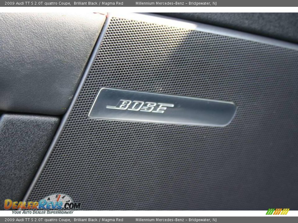 2009 Audi TT S 2.0T quattro Coupe Brilliant Black / Magma Red Photo #10