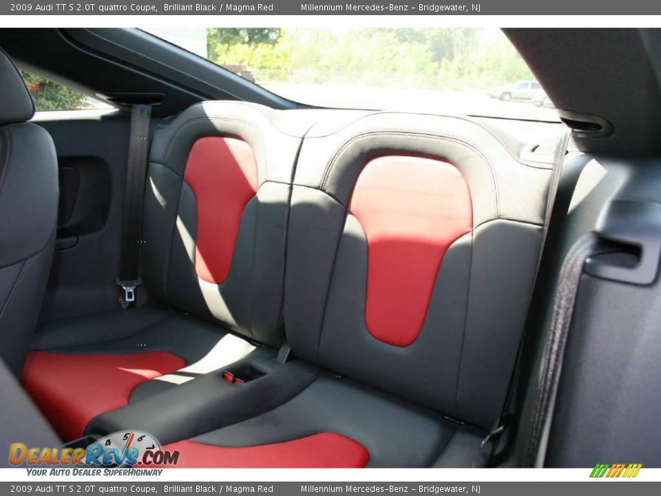 2009 Audi TT S 2.0T quattro Coupe Brilliant Black / Magma Red Photo #19