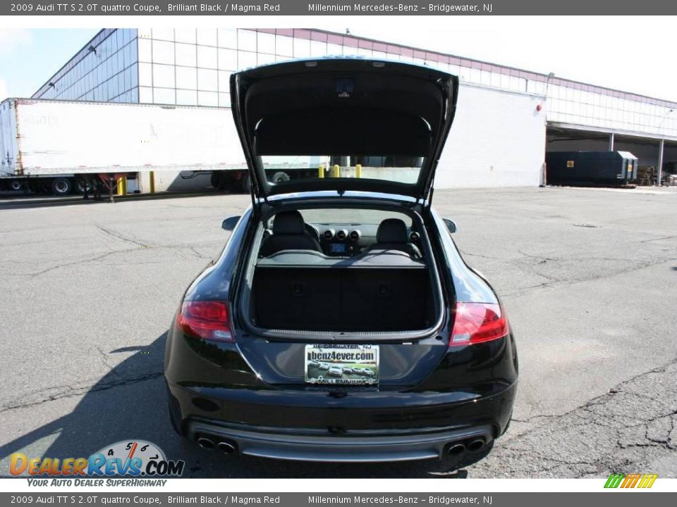 2009 Audi TT S 2.0T quattro Coupe Brilliant Black / Magma Red Photo #20