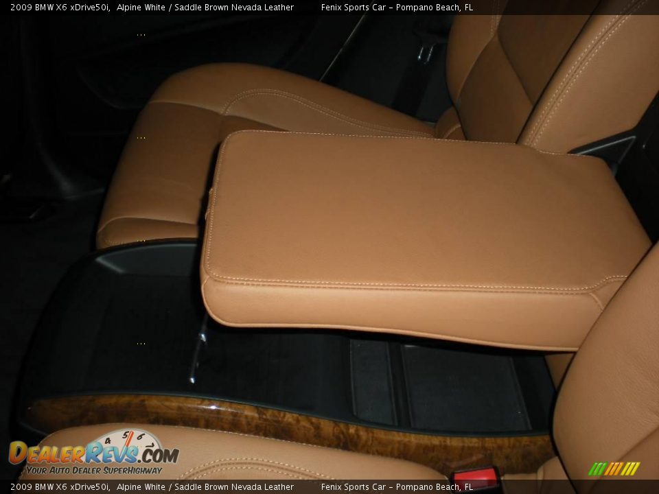 2009 BMW X6 xDrive50i Alpine White / Saddle Brown Nevada Leather Photo #8