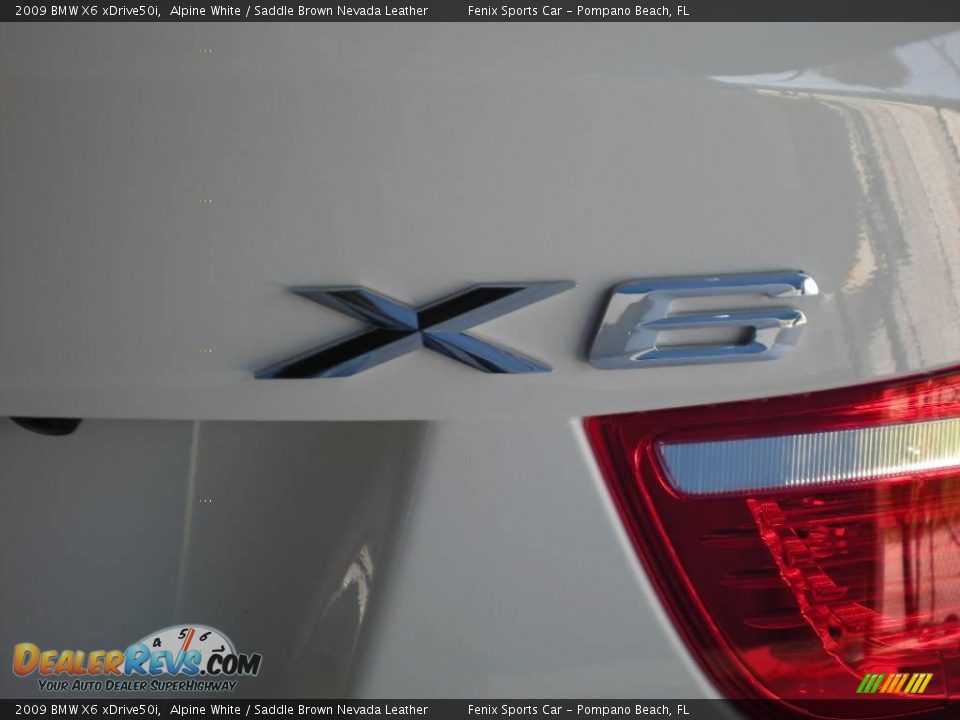 2009 BMW X6 xDrive50i Alpine White / Saddle Brown Nevada Leather Photo #22