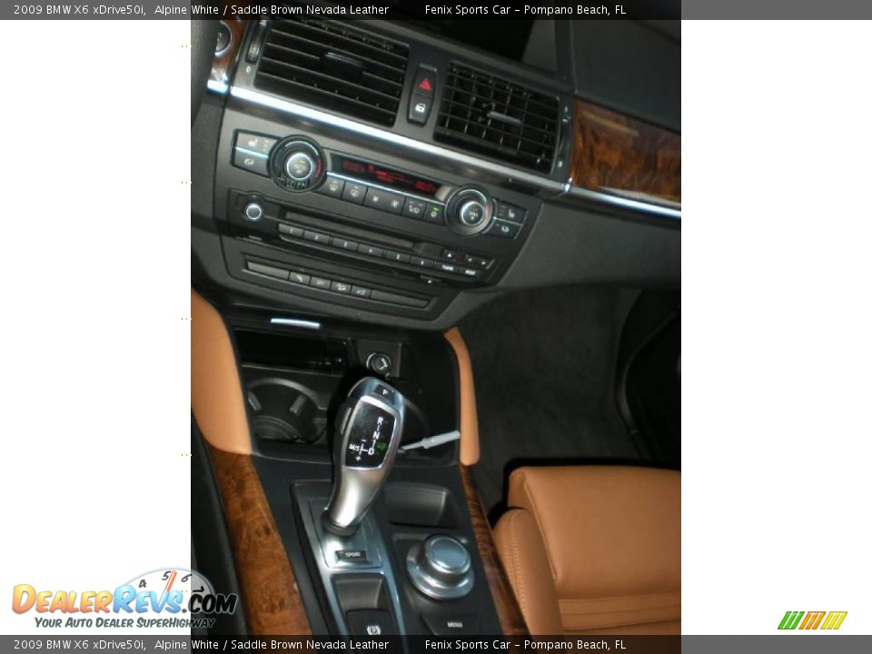 2009 BMW X6 xDrive50i Alpine White / Saddle Brown Nevada Leather Photo #26