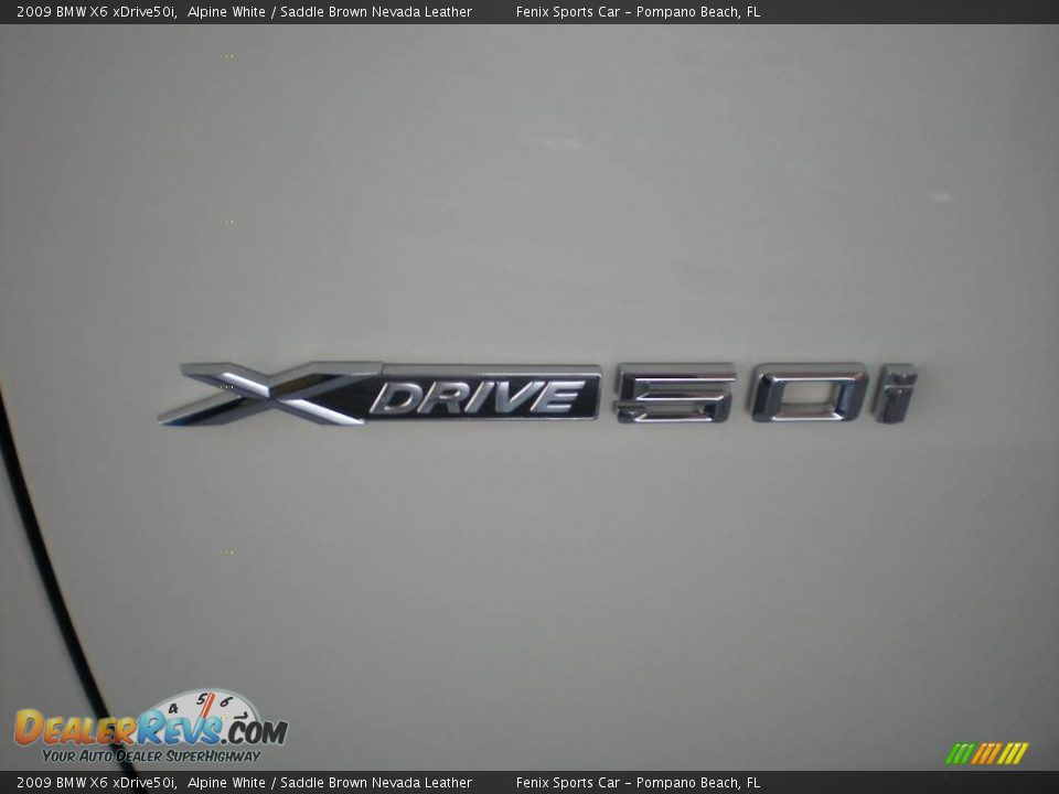 2009 BMW X6 xDrive50i Alpine White / Saddle Brown Nevada Leather Photo #28