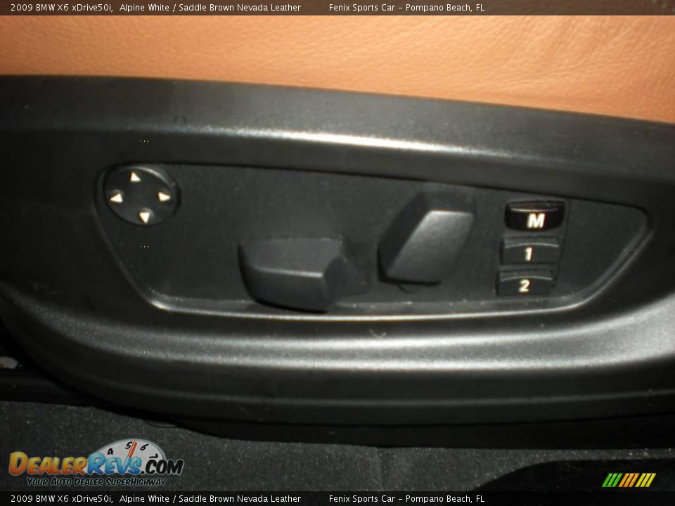 2009 BMW X6 xDrive50i Alpine White / Saddle Brown Nevada Leather Photo #29
