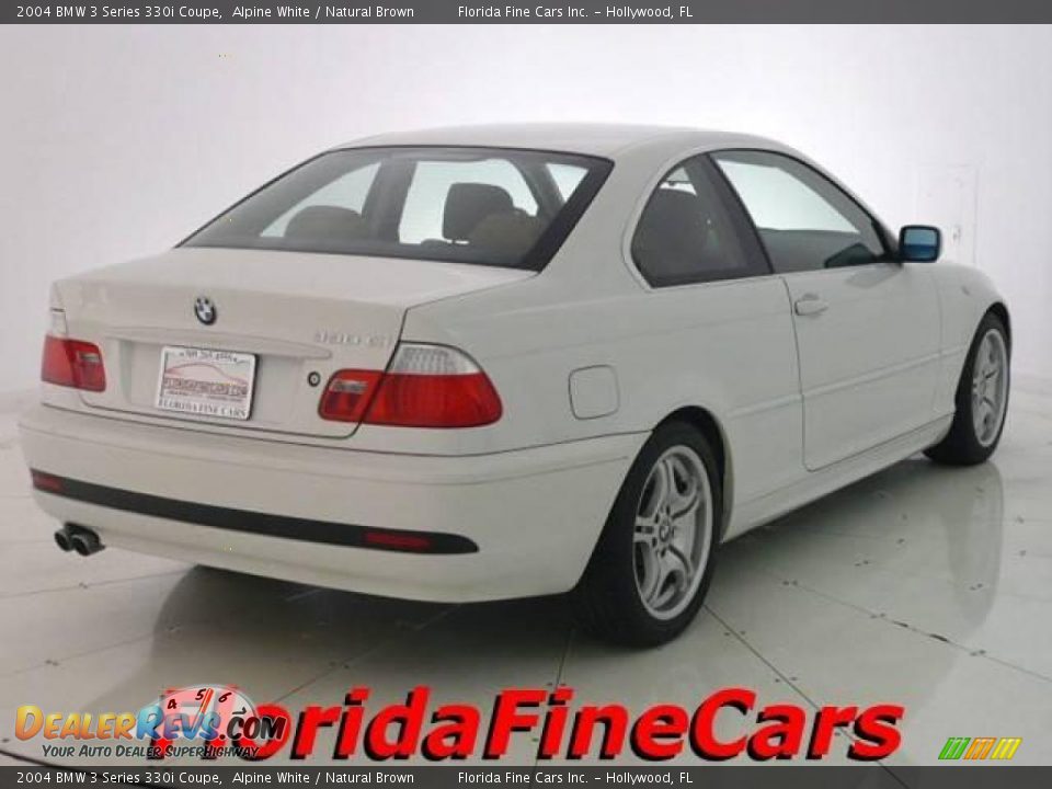 2004 BMW 3 Series 330i Coupe Alpine White / Natural Brown Photo #2