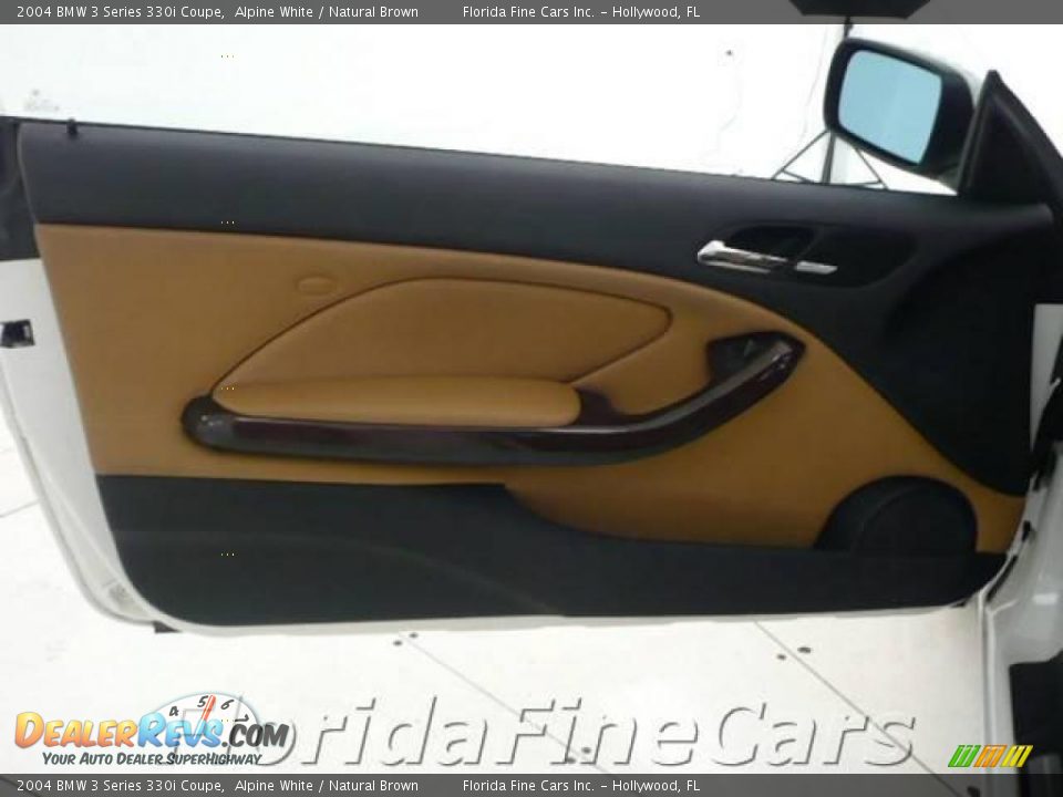 2004 BMW 3 Series 330i Coupe Alpine White / Natural Brown Photo #11