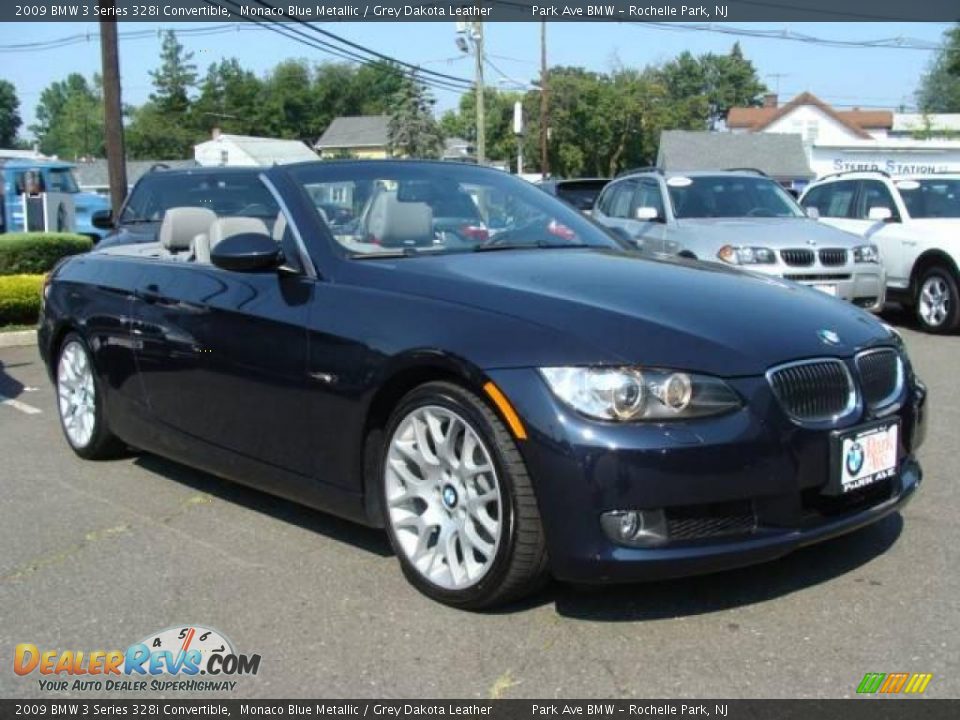 2009 BMW 3 Series 328i Convertible Monaco Blue Metallic / Grey Dakota Leather Photo #3