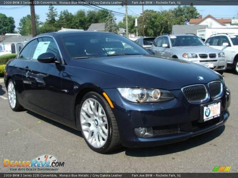 2009 BMW 3 Series 328i Convertible Monaco Blue Metallic / Grey Dakota Leather Photo #4