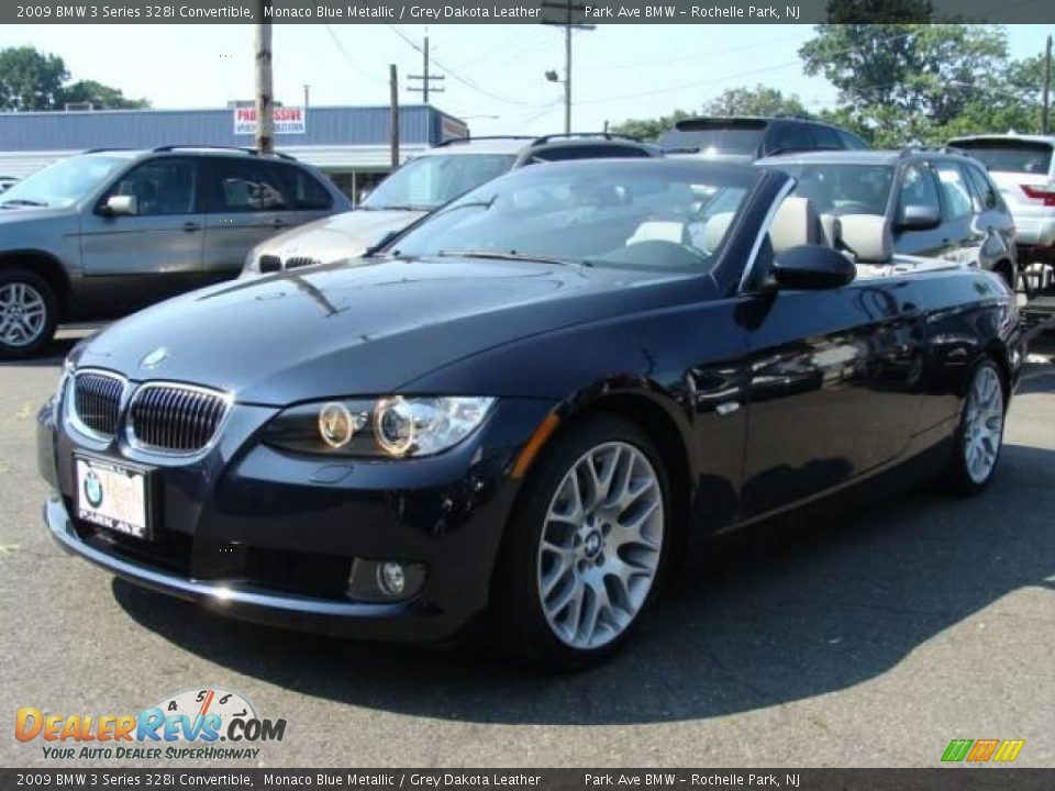 2009 BMW 3 Series 328i Convertible Monaco Blue Metallic / Grey Dakota Leather Photo #6