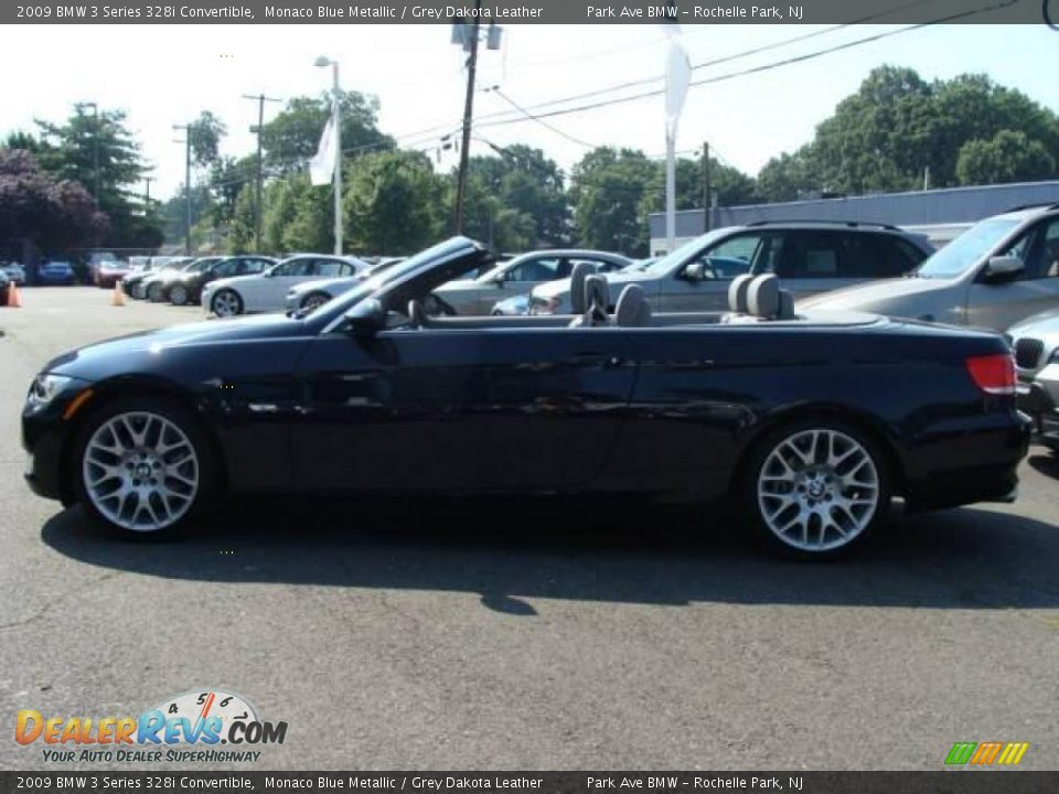 2009 BMW 3 Series 328i Convertible Monaco Blue Metallic / Grey Dakota Leather Photo #8