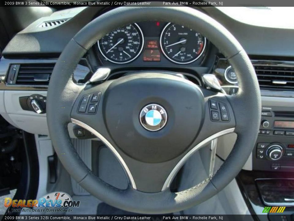 2009 BMW 3 Series 328i Convertible Monaco Blue Metallic / Grey Dakota Leather Photo #20