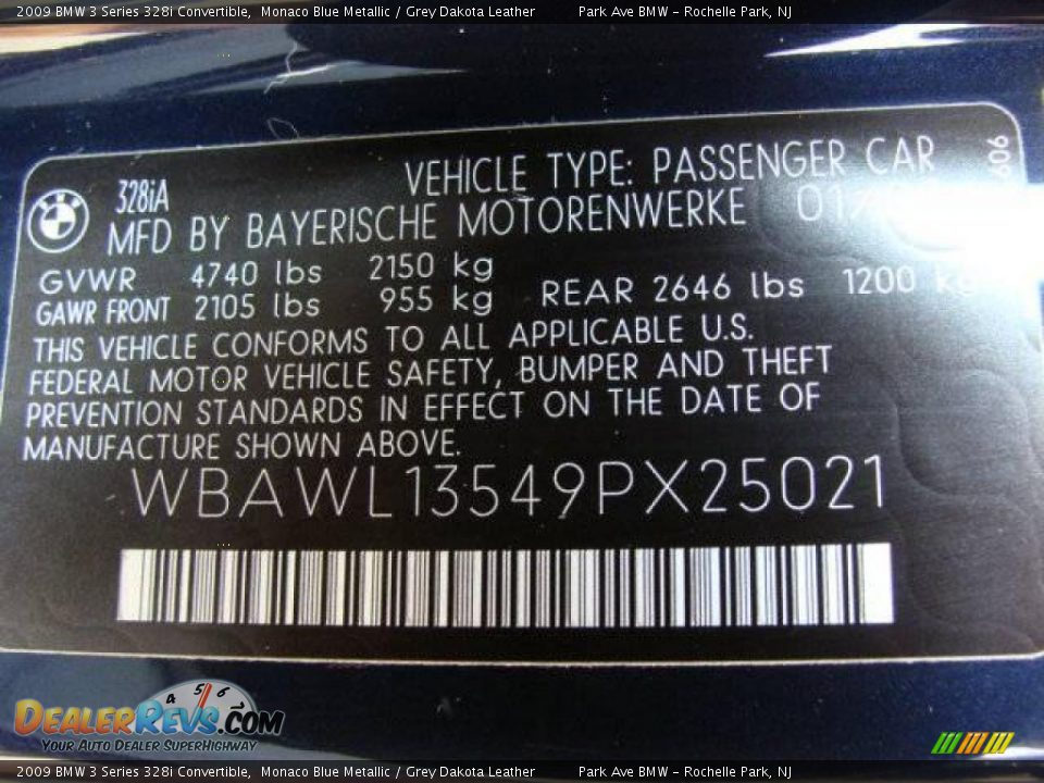 2009 BMW 3 Series 328i Convertible Monaco Blue Metallic / Grey Dakota Leather Photo #31