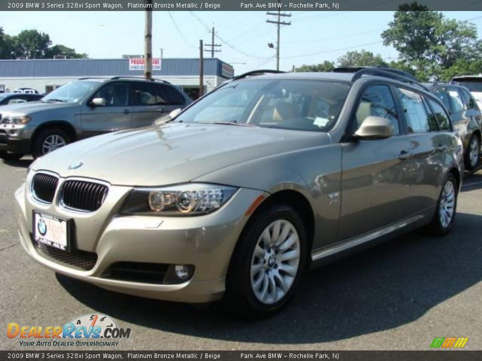 2009 BMW 3 Series 328xi Sport Wagon Platinum Bronze Metallic / Beige Photo #4