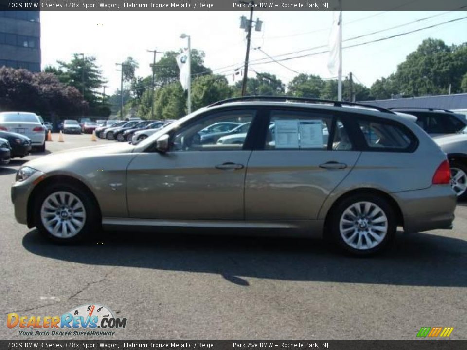 2009 BMW 3 Series 328xi Sport Wagon Platinum Bronze Metallic / Beige Photo #5