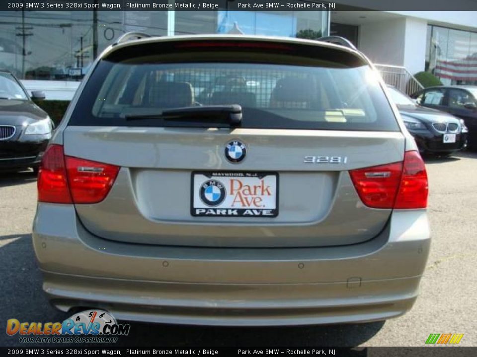 2009 BMW 3 Series 328xi Sport Wagon Platinum Bronze Metallic / Beige Photo #7