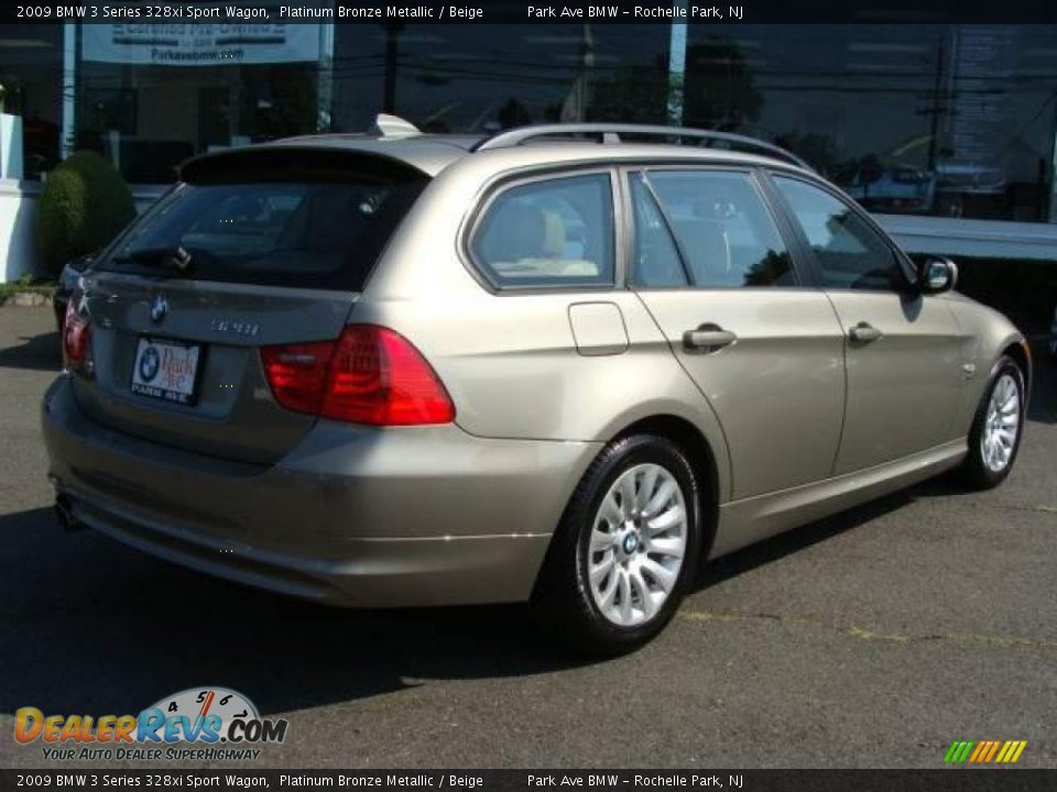 2009 BMW 3 Series 328xi Sport Wagon Platinum Bronze Metallic / Beige Photo #8